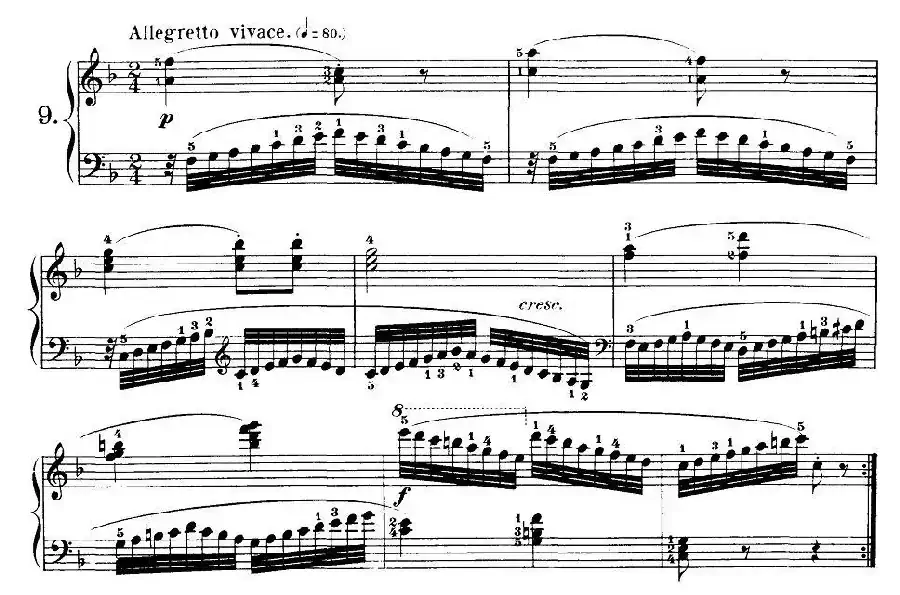 Czerny - 30 New Studies - 9（车尔尼Op849 - 30首练习曲）