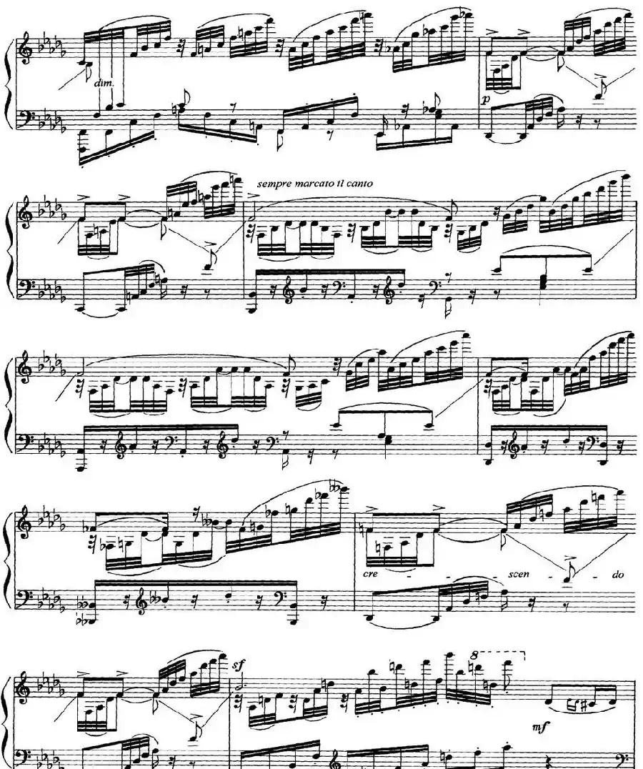 柴可夫斯基18首钢琴小品Op.72（14.Chant elegiaque）