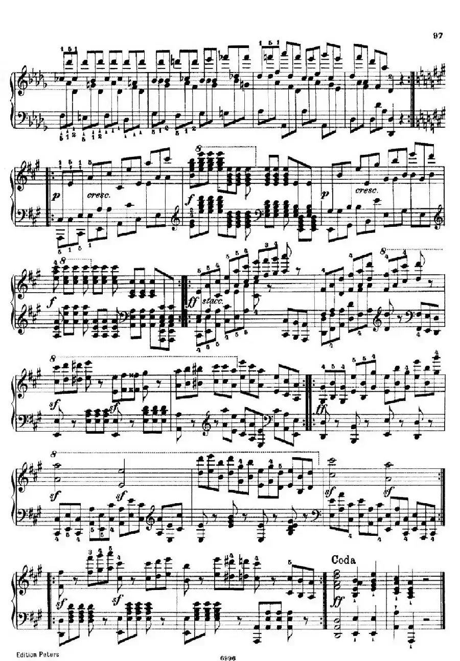 School of the Virtuoso Op.365（60首钢琴高级练习曲·41）
