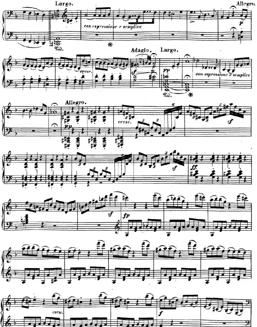 贝多芬钢琴奏鸣曲17 暴风雨 d小调 Op.31 No.2 D minor