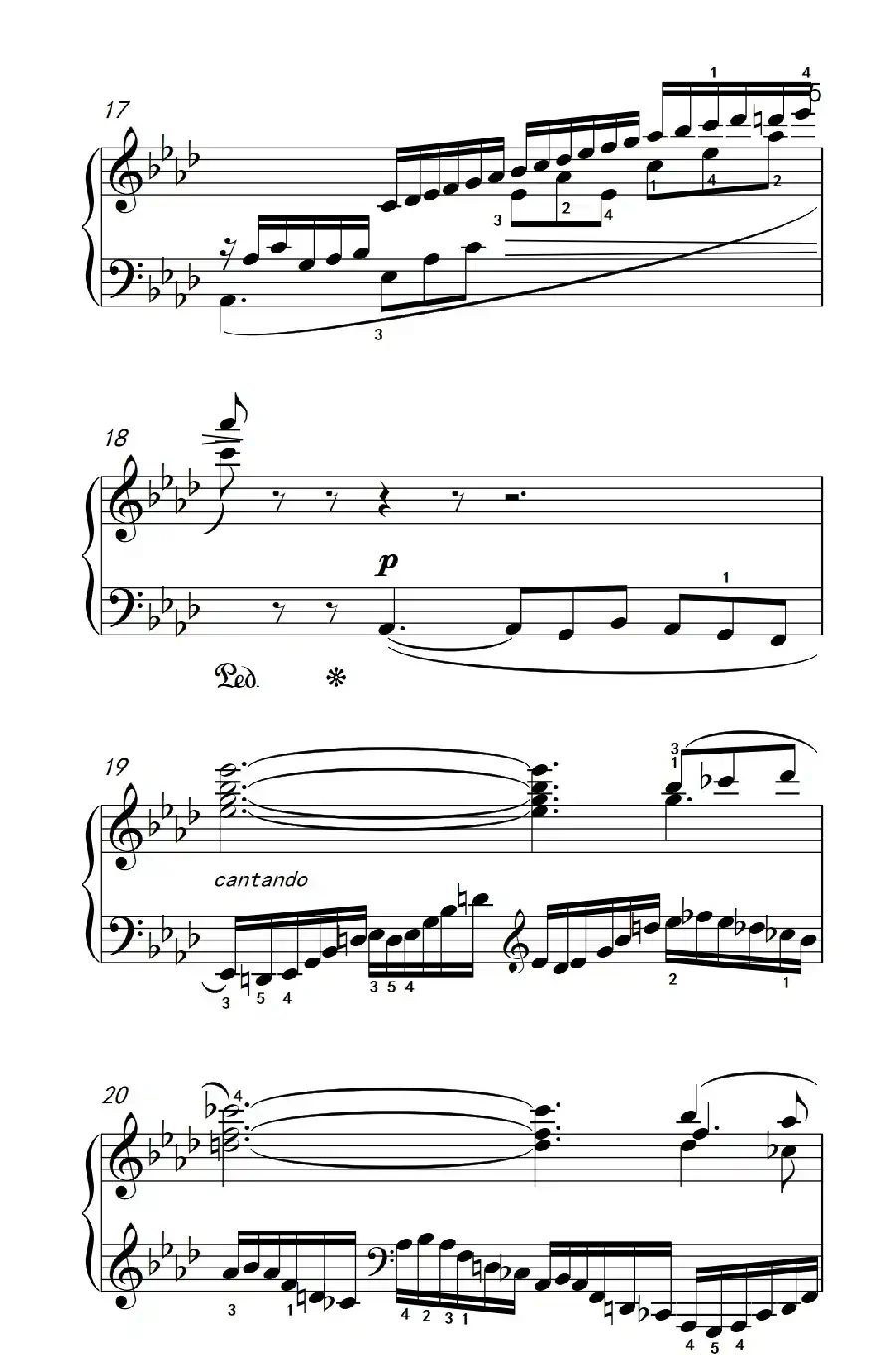 莫什科夫斯基 钢琴练习曲（第十一首）