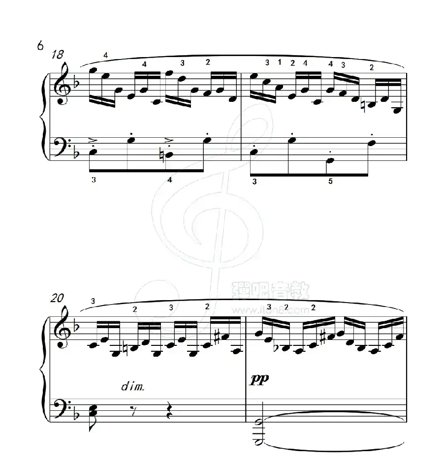 练习曲 18(克拉莫钢琴练习曲60首)