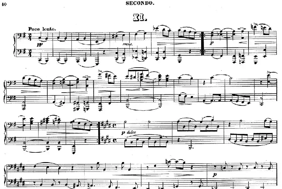 Zwolf Original-Compositionen fur Pianoforte zu 4 Handen Op.57（12首四手联弹小品·11）