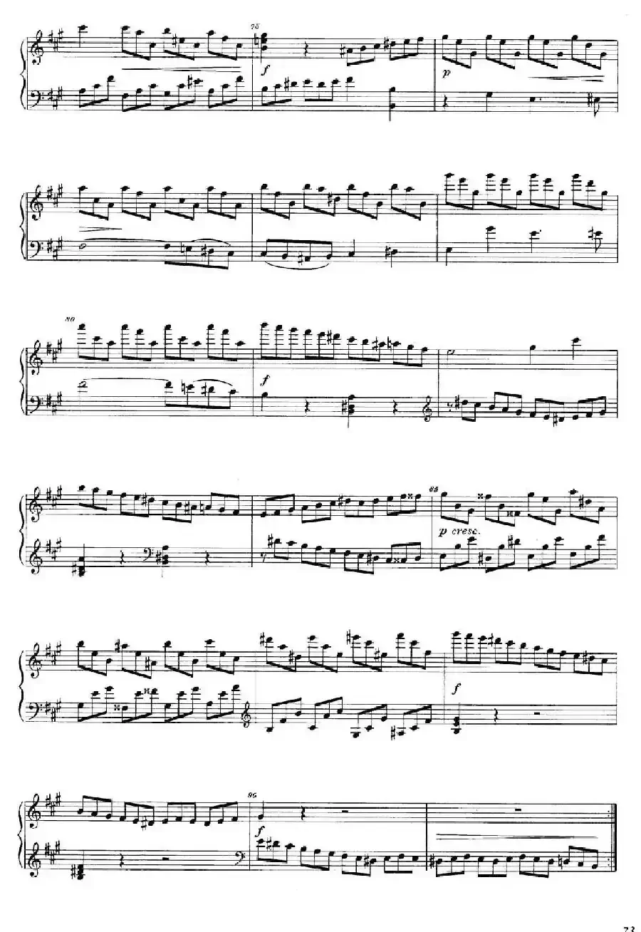 A大调钢琴大奏鸣曲（Grobe Sonate in A Major WWV 26）