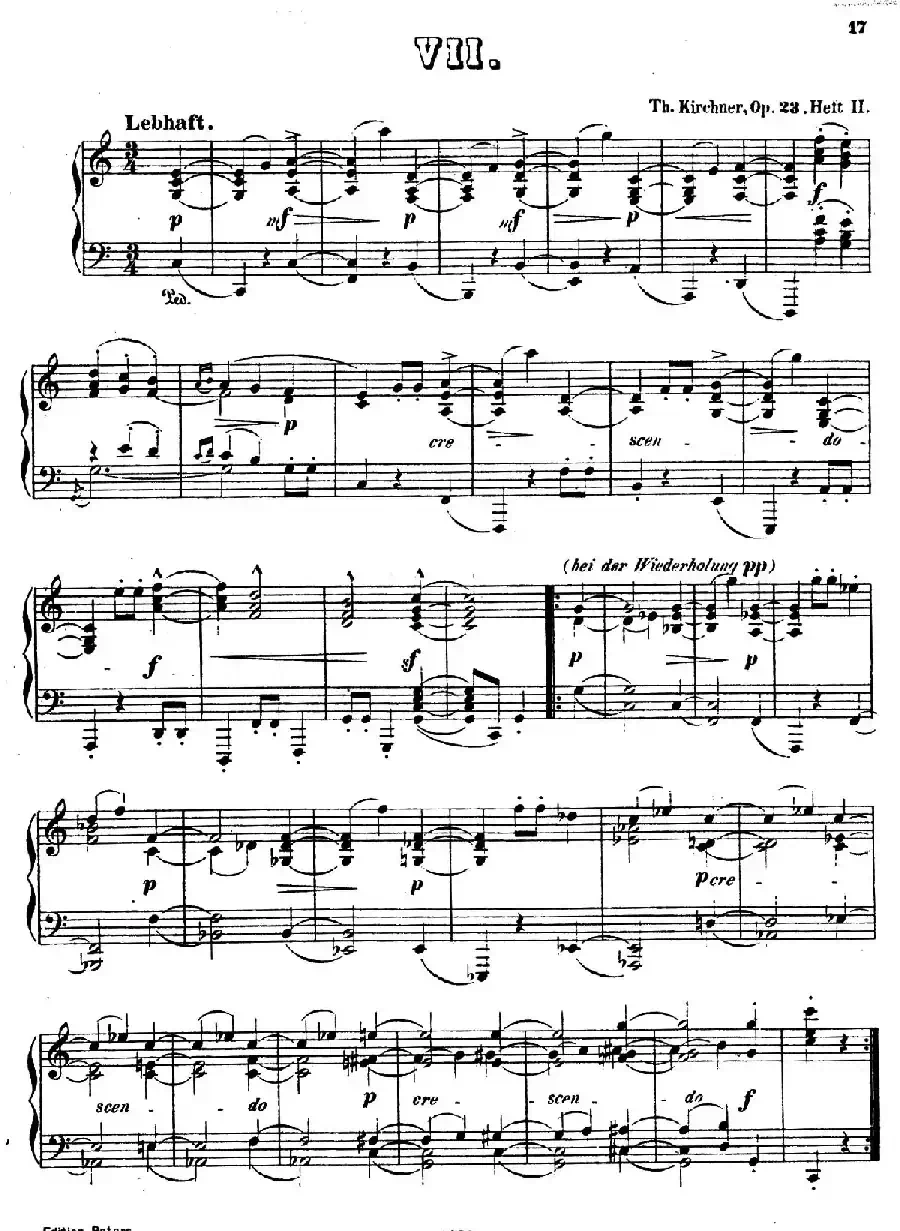 Waltzes Op.23（圆舞曲集·7.、C大调）