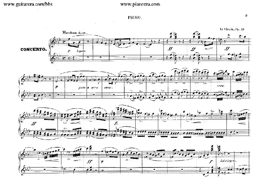 Piano Concerto No.2 in f Minor Op.21（f小调第二钢琴协奏曲·四手联弹版）