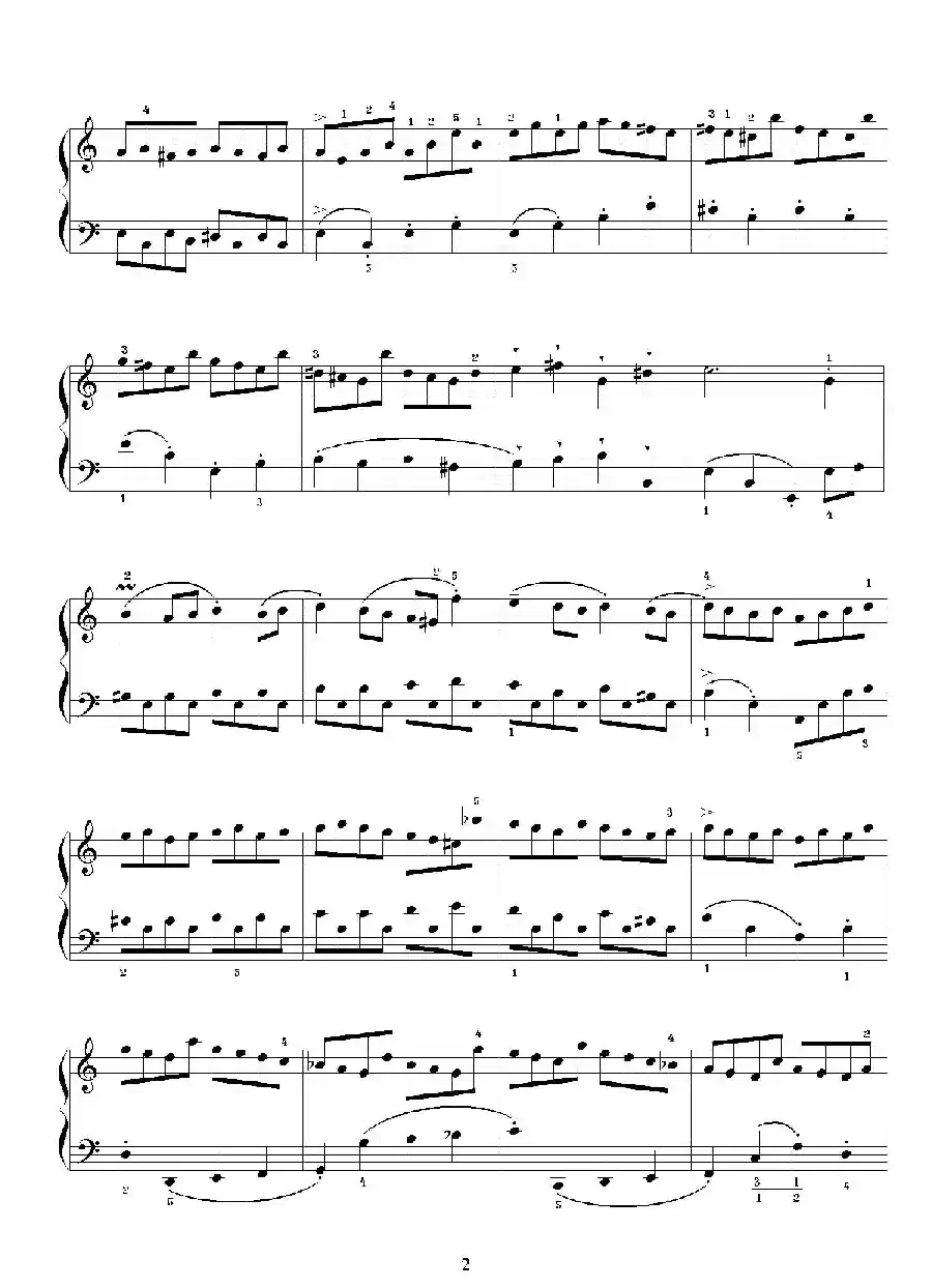 布列舞曲（选自《第二英国组曲》杨一丹标注）