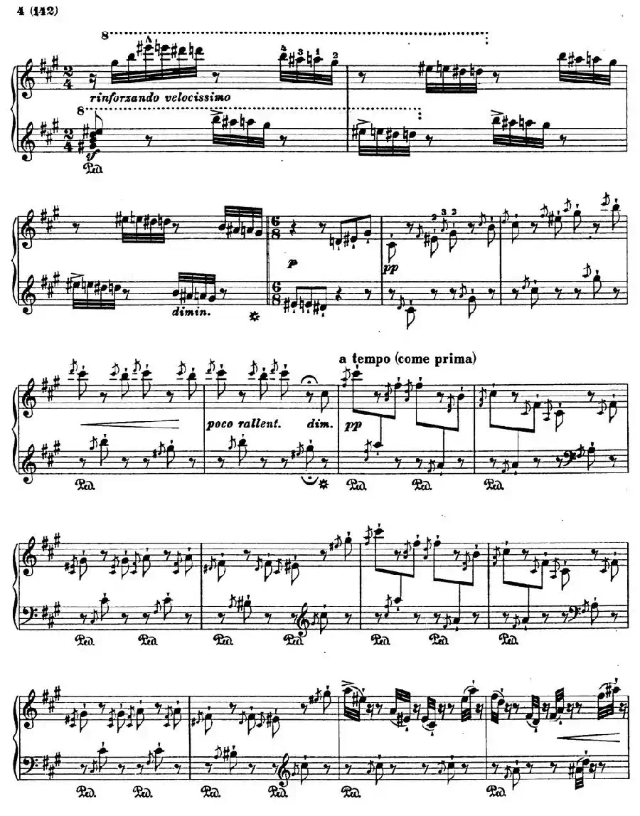 李斯特音乐会练习曲 S145（1 S145 森林的呼啸 Waldesrauschen）