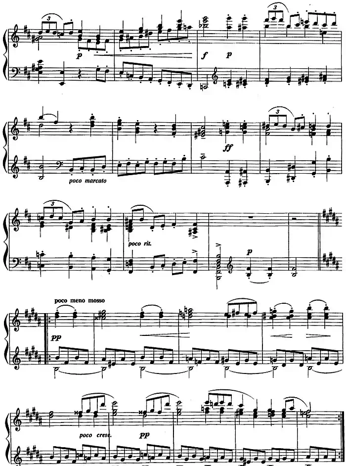 现代钢琴曲：14、加沃特舞曲