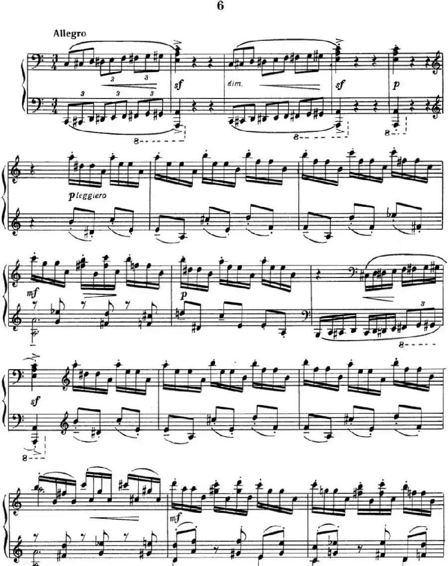 拉赫玛尼诺夫 音画练习曲14或15 Etudes tableaux Op.39 No.6