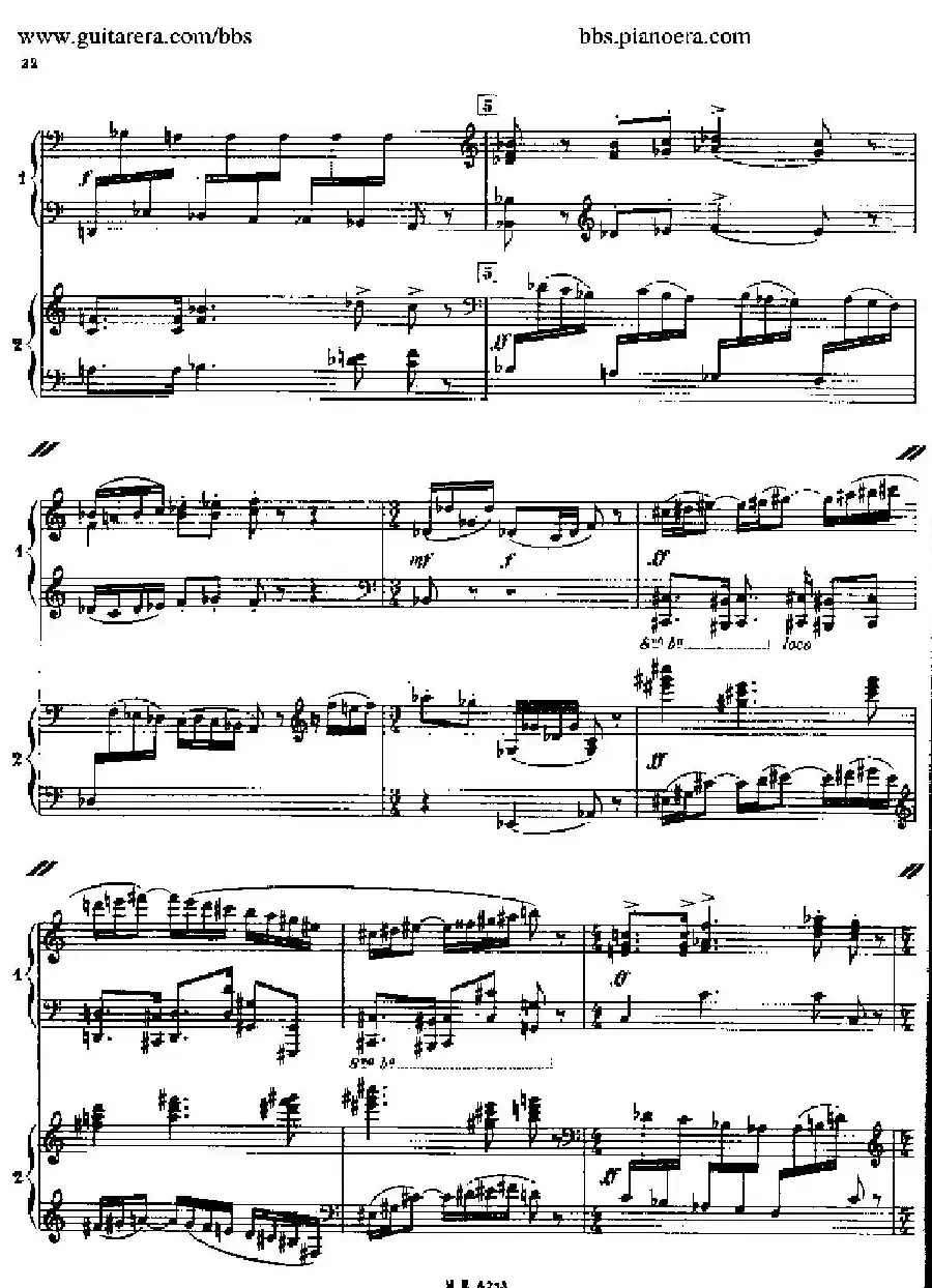 Sonata for Two Pianos（双钢琴奏鸣曲）