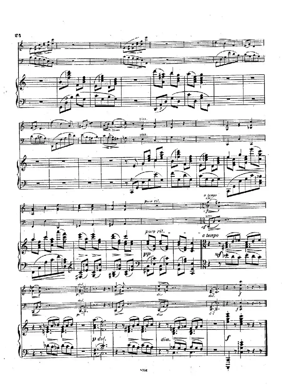 Piano Trio No.3 in c Minor Op.101（c小调第三钢琴三重奏）