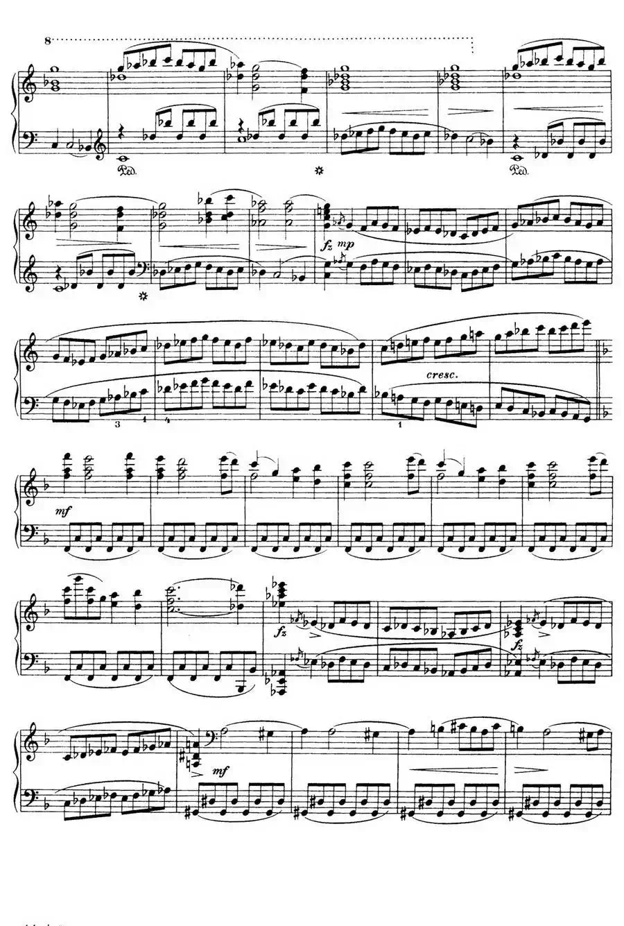 Piano Sonata in F Maj Op·12 （F大调钢琴奏鸣曲·第一乐章）