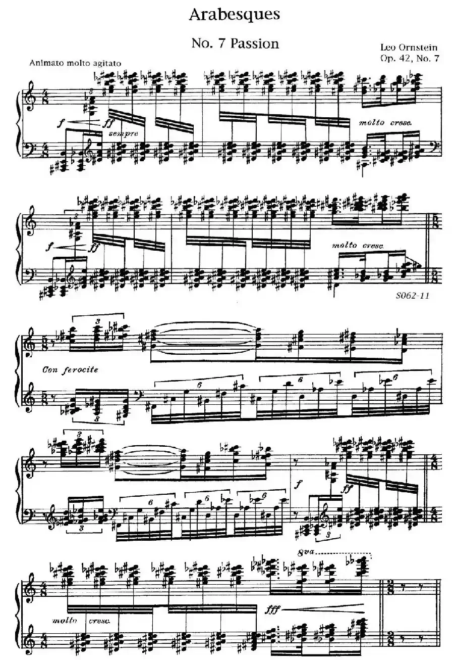Arabesques Op.42（阿拉伯风格曲 7. 热情）