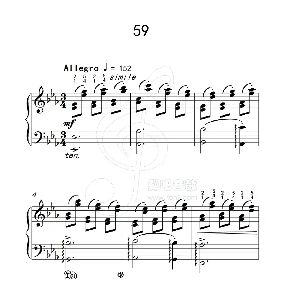 练习曲 59（克拉莫钢琴练习曲60首）