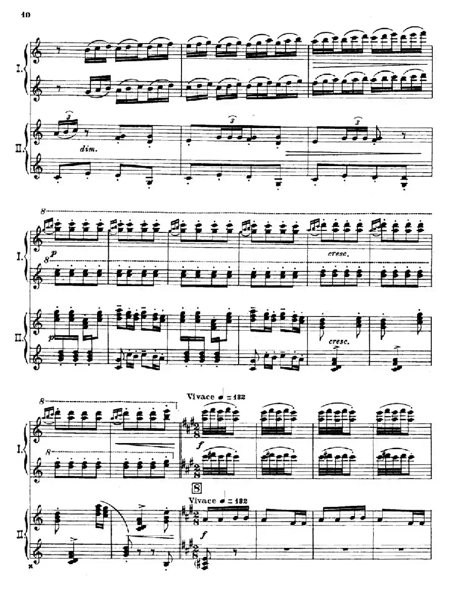 The Pines of Rome（交响诗《罗马的松树》·双钢琴）（第一部分：博尔盖塞别墅的松树）