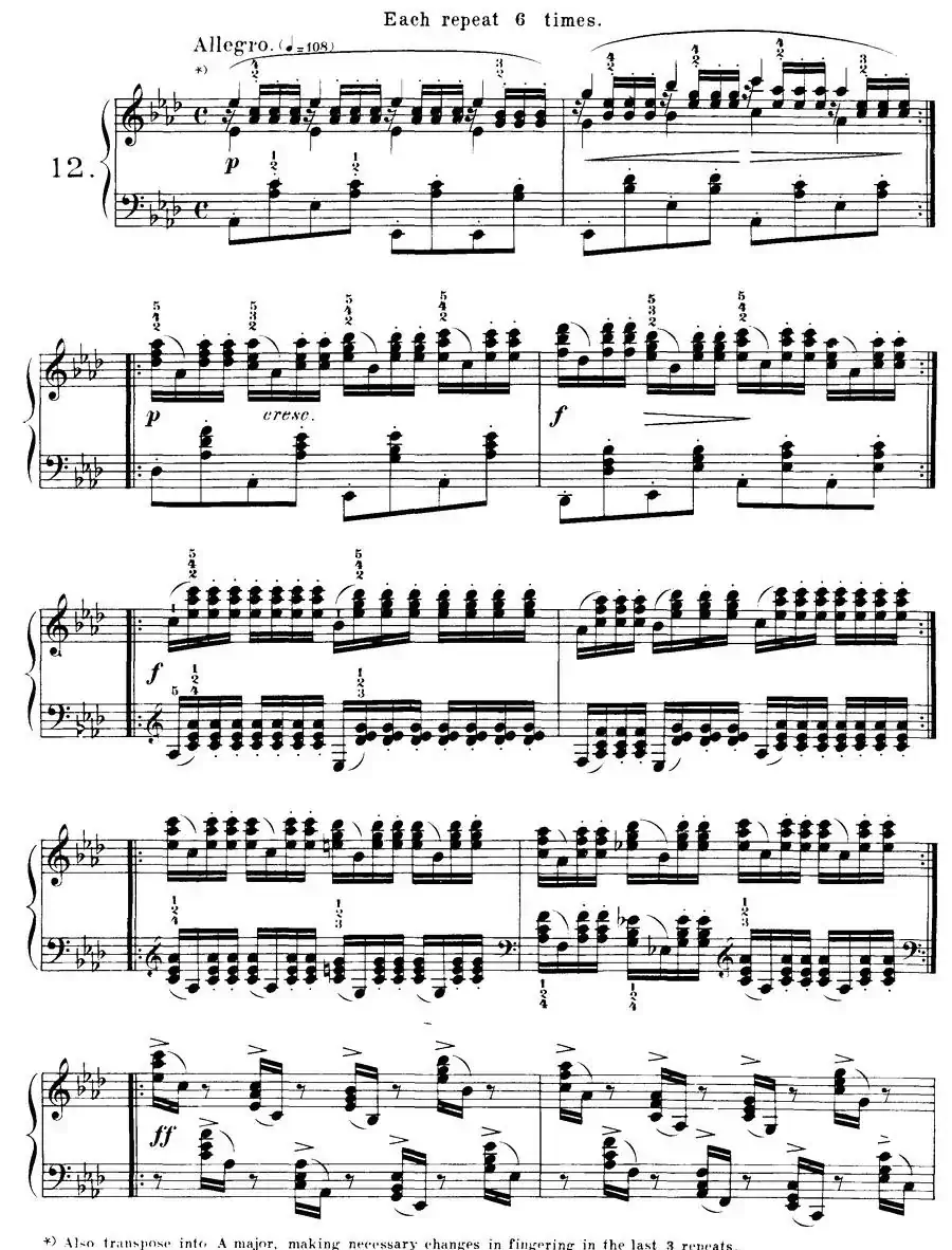 Czerny - 40 Daily Exerci Op.337（11—15）（40首日常训练曲）