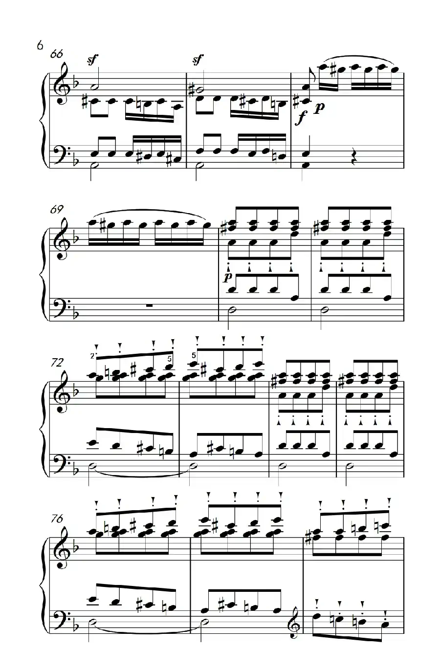 奏鸣曲 Opus 10 Nr.2 第三乐章（贝多芬奏鸣曲集 2）