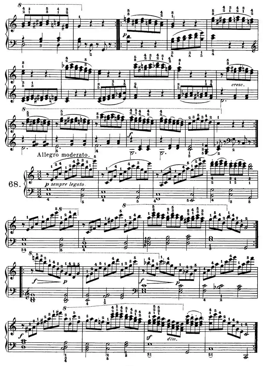 Czerny - 100 Progressive Studies Op.139(58—68)