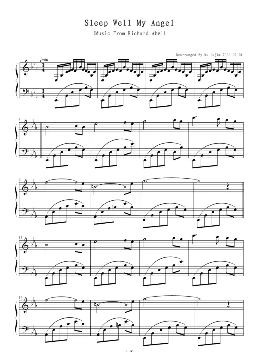 Sleep Well My Angel(好好睡吧,我的天使)
