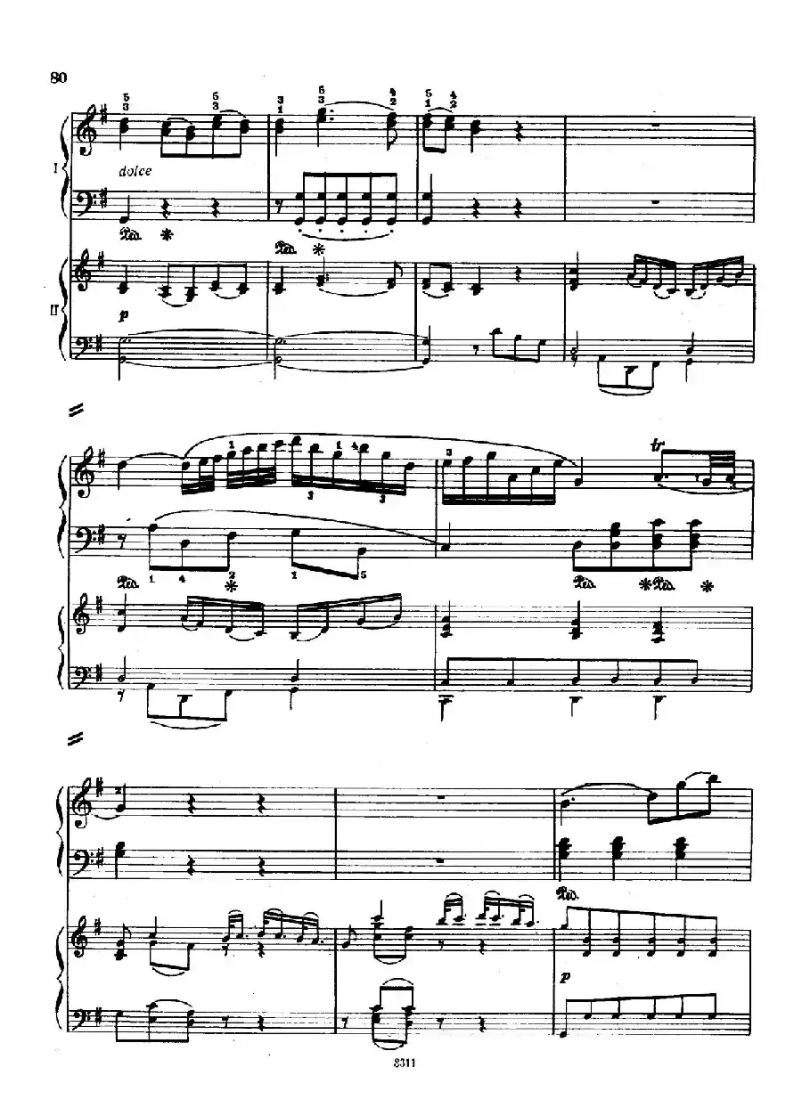 Concerto no 5 K 175 - 2 Piano（Ⅱ）