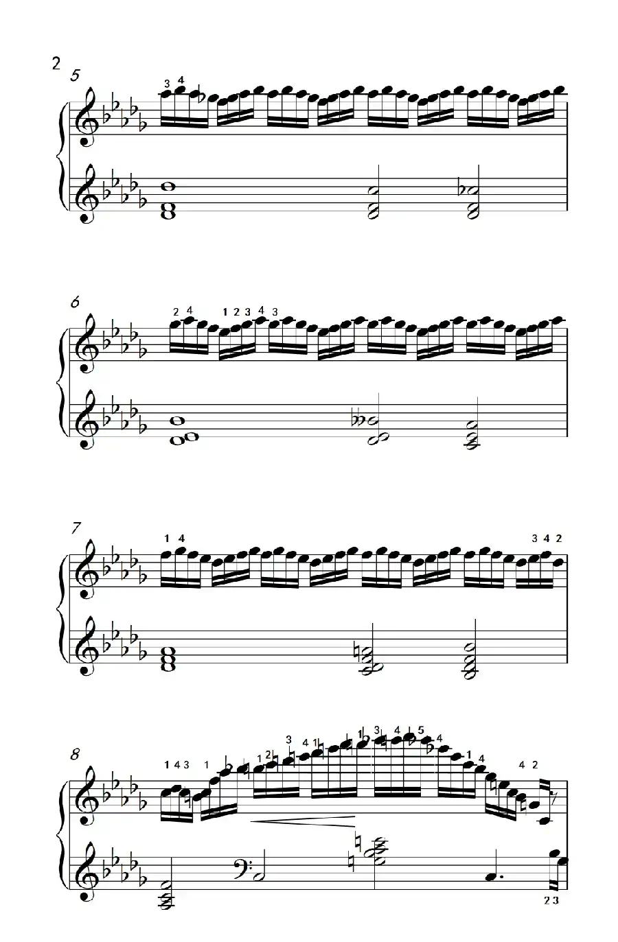 莫什科夫斯基 钢琴练习曲（第十二首）