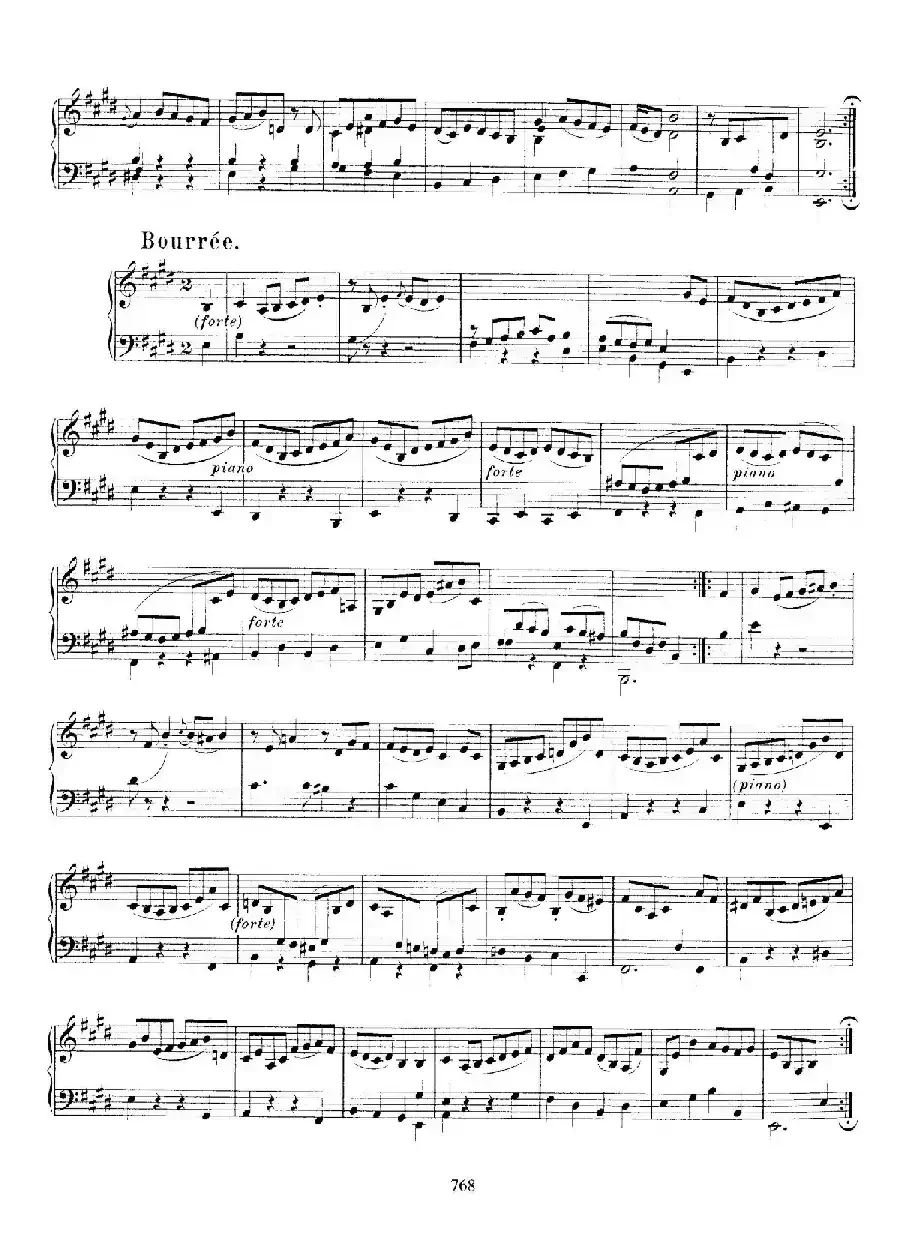 Partita in E Major BWV 1006a（E大调第三无伴奏小提琴组曲·钢琴独奏版）