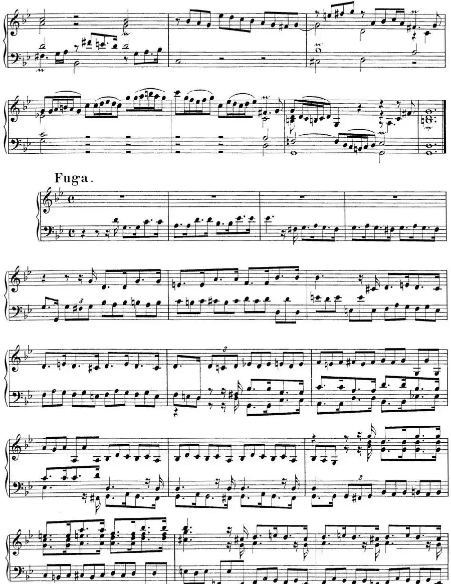 Toccata BWV 915（7首托卡塔·No.6 g小调）