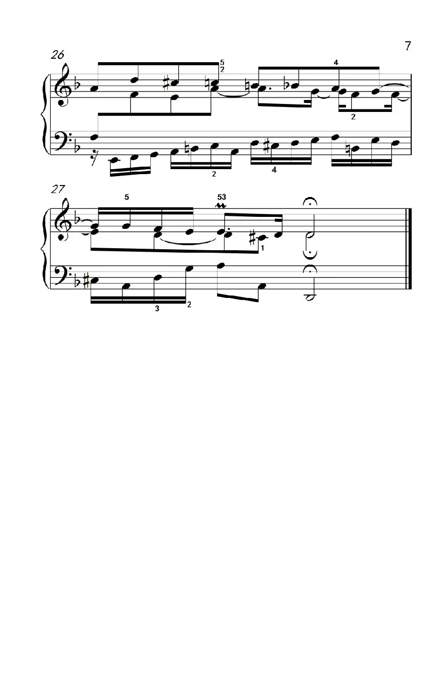 第八级1.d小调赋格曲（中央音乐学院 钢琴（业余）考级教程 7-9级）