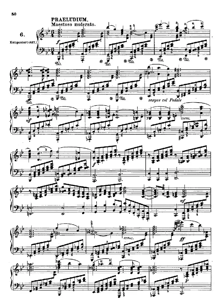 6 Preludes and Fugues Op.35（6首前奏曲与赋格·6）