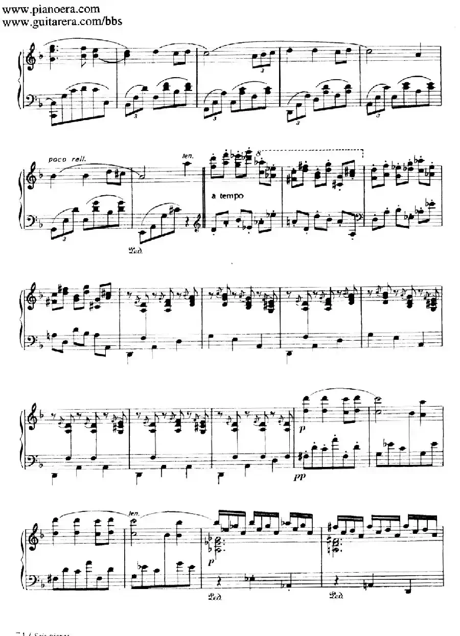 Six Pieces on Spanish Folksongs H.125（6首西班牙民谣小品·2. 怀念 Anoranza）