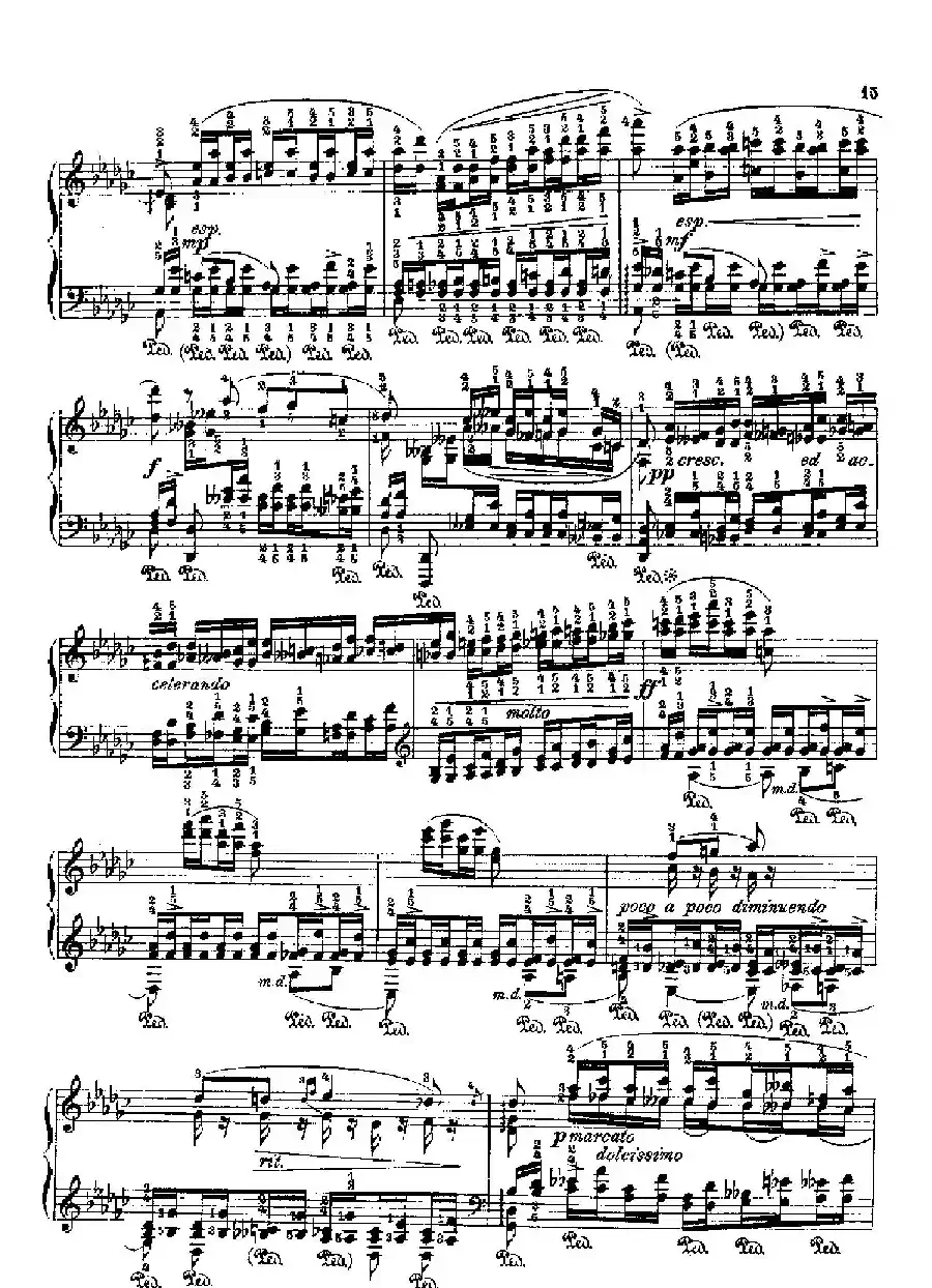 53首以肖邦练习曲为素材而作的练习曲（No.15）
