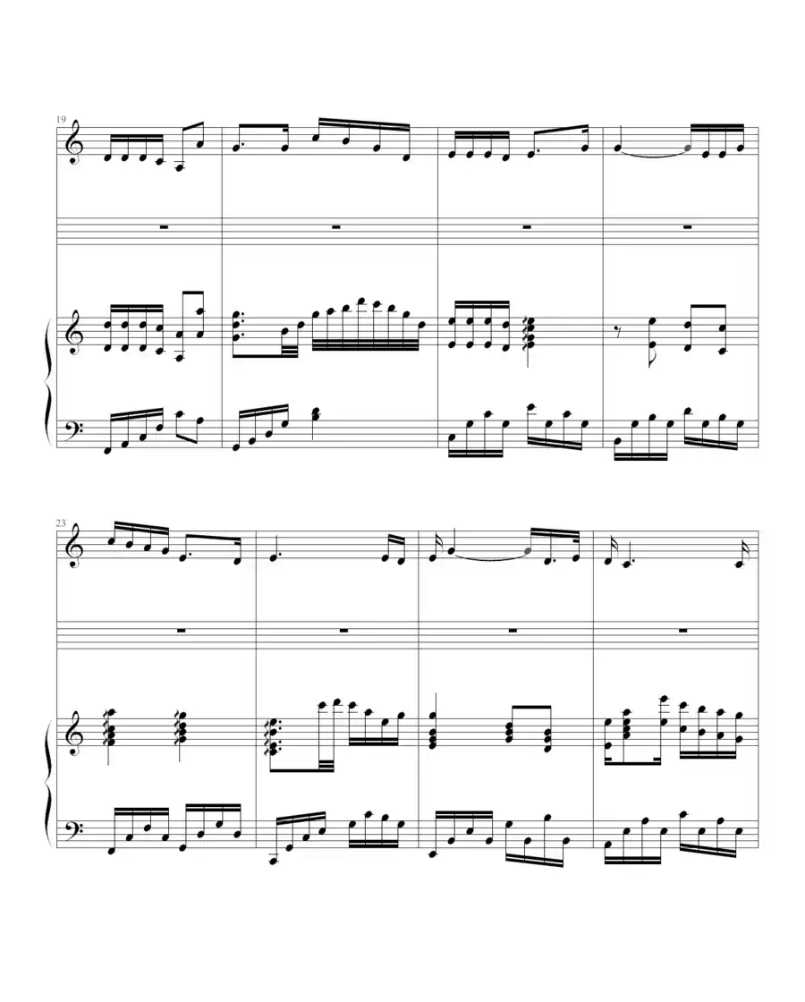 那年的情书（钢琴伴奏谱）