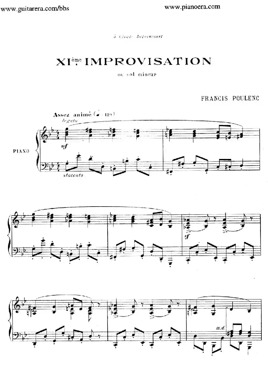 15 Improvisations（15首即兴曲·Ⅺ）