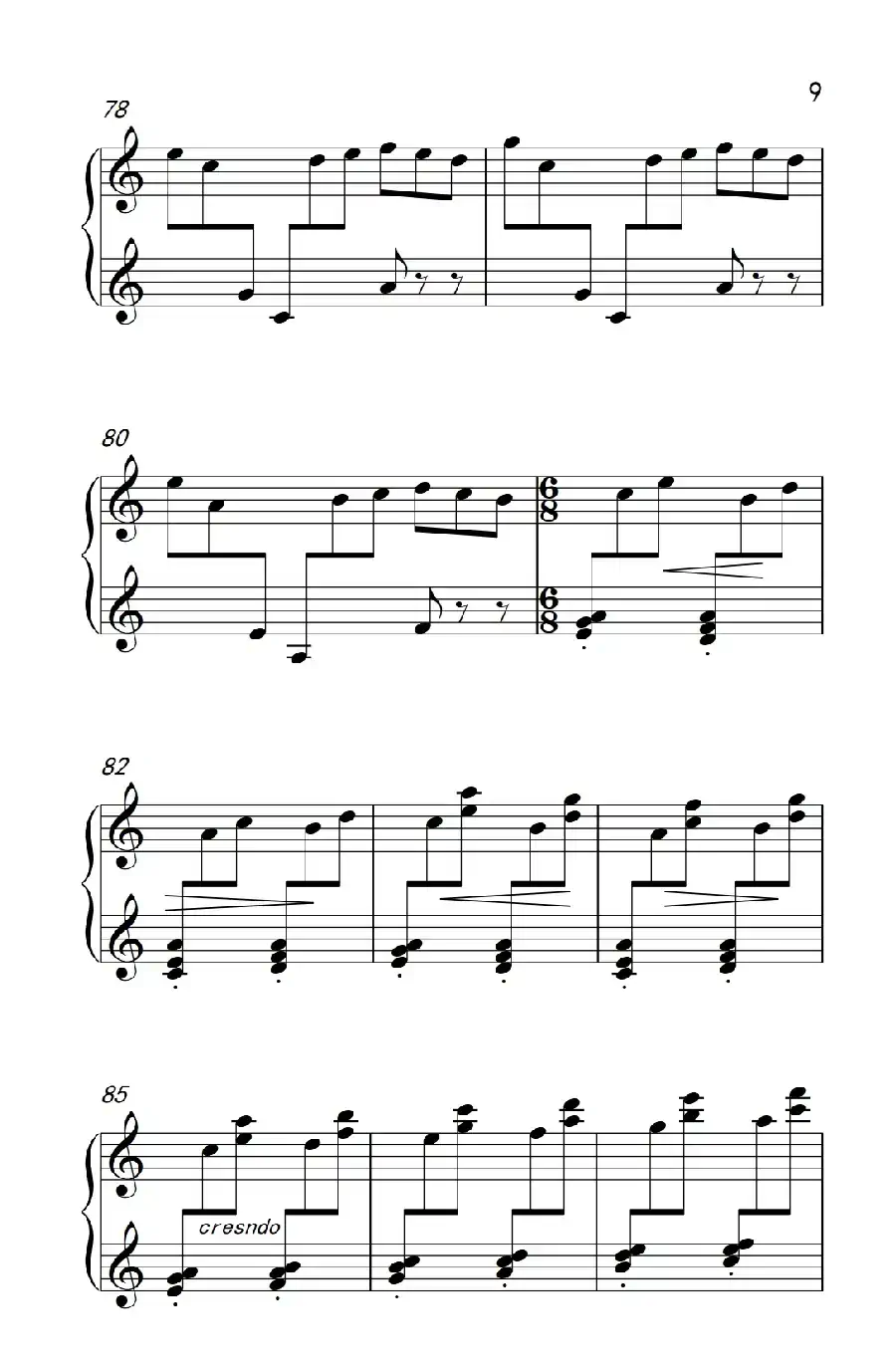 第七级1.回旋曲（中央音乐学院 钢琴（业余）考级教程 7-9级）