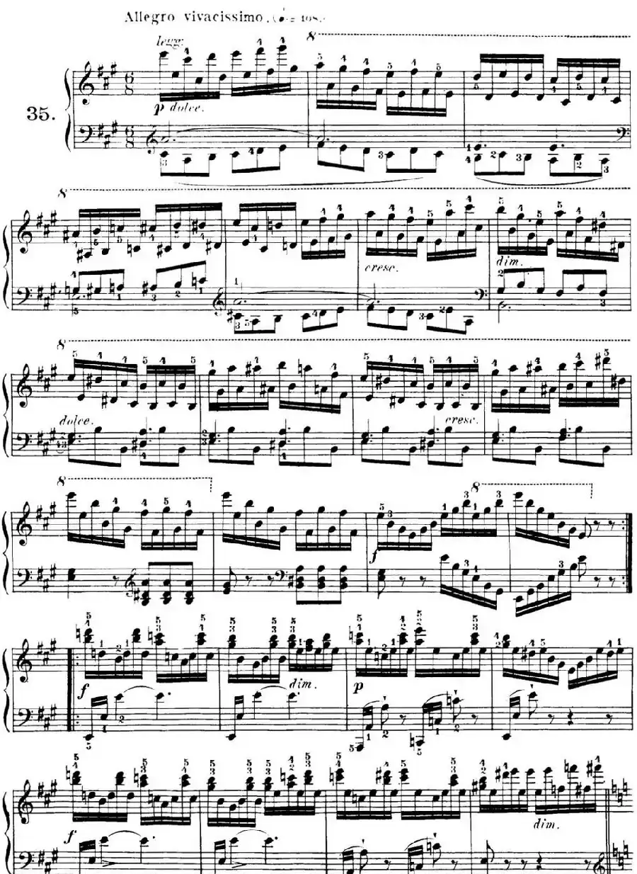 40首车尔尼Op.299钢琴快速练习曲（NO.35）