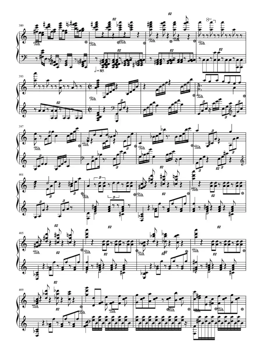 c小调第二钢琴协奏曲第三乐章独奏版