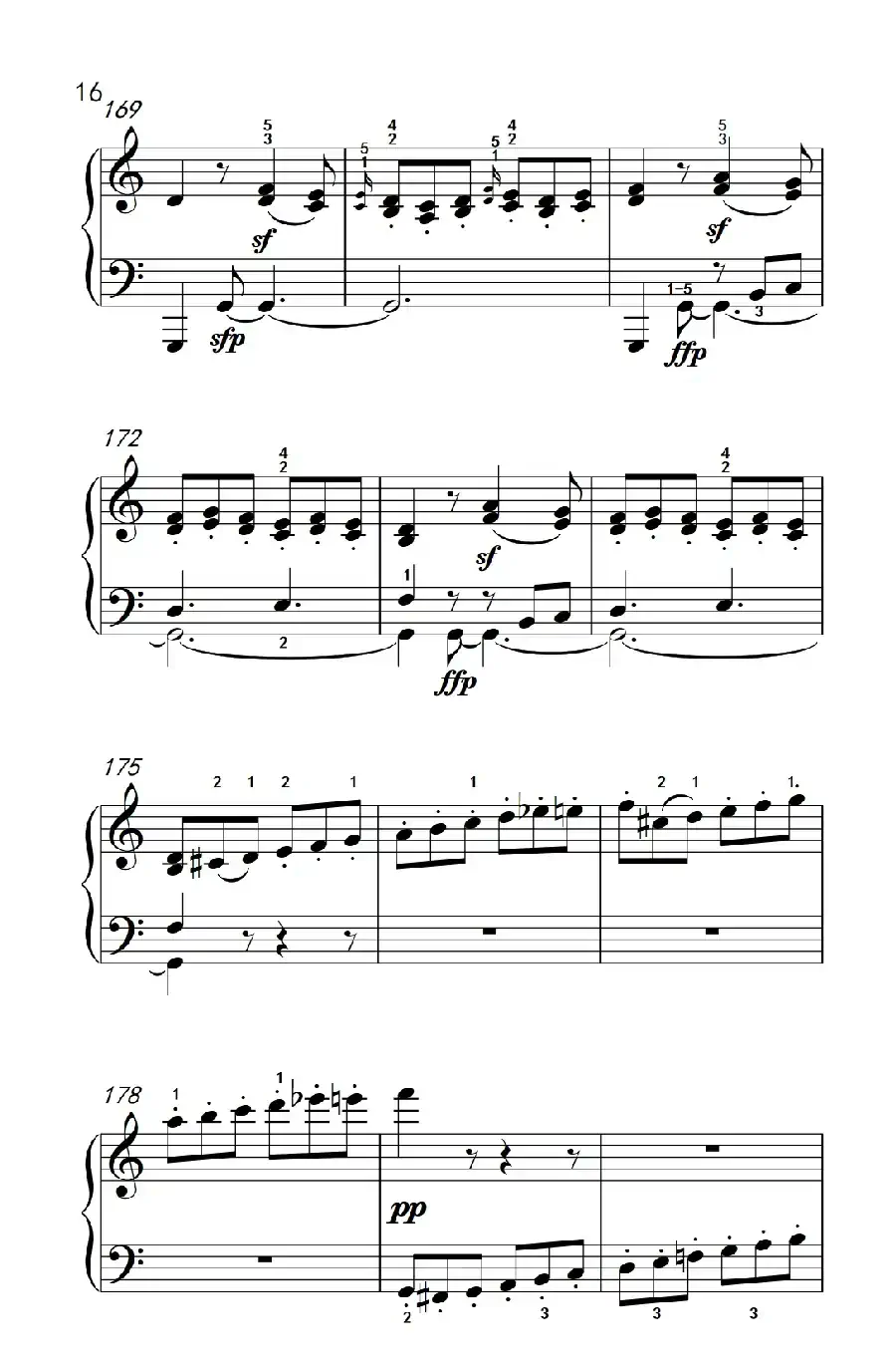 奏鸣曲 Opus 2 Nr.3 第四乐章(贝多芬奏鸣曲集 1)
