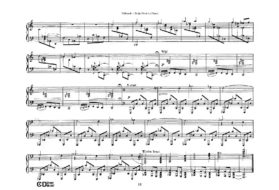 Suite Pour Le Piano Op.8（钢琴组曲·Ⅴ）