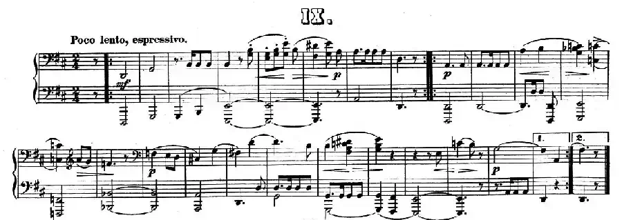 Zwolf Original-Compositionen fur Pianoforte zu 4 Handen Op.57（12首四手联弹小品·9）