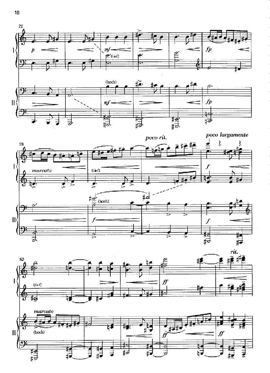 Vier Bagatellen Op.70（4首小品·Ⅱ·四手联弹）