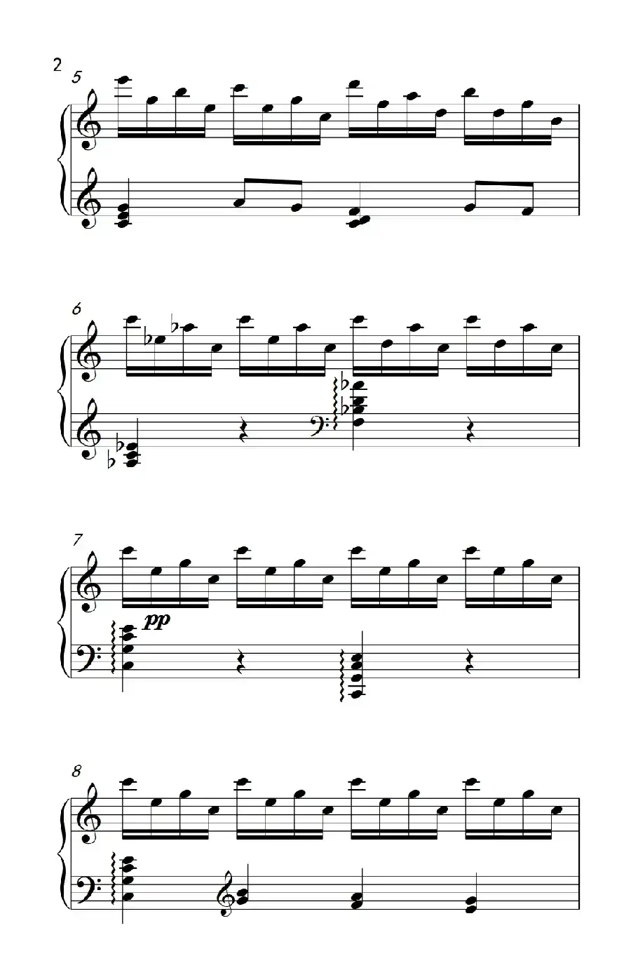 第九级1.前奏曲 Op.12 No.7（中央音乐学院 钢琴（业余）考级教程 7-9级）