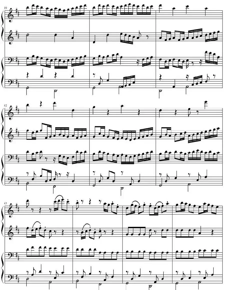 卡农（四手联弹）