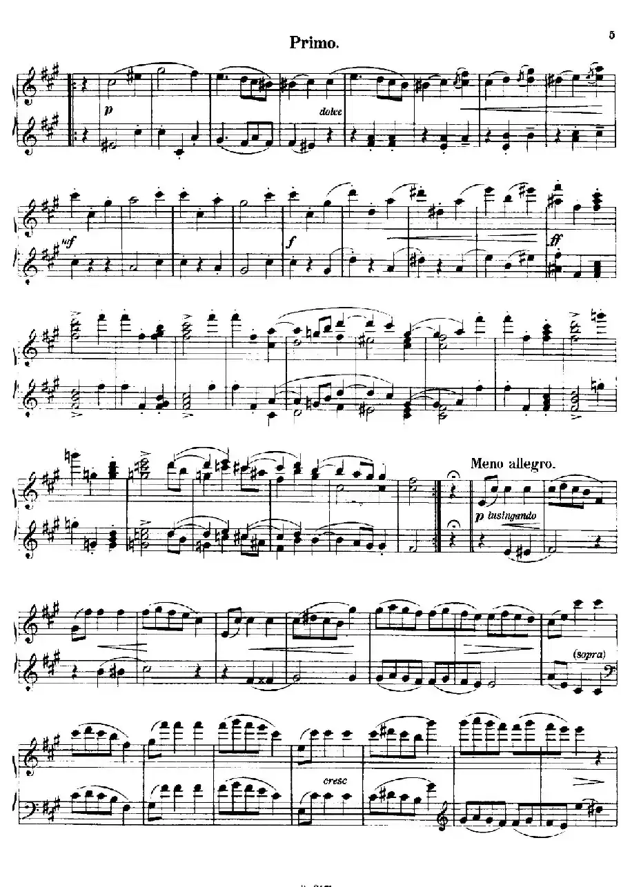 Walzer Op.3 - 4 hands（圆舞曲·四手联弹）