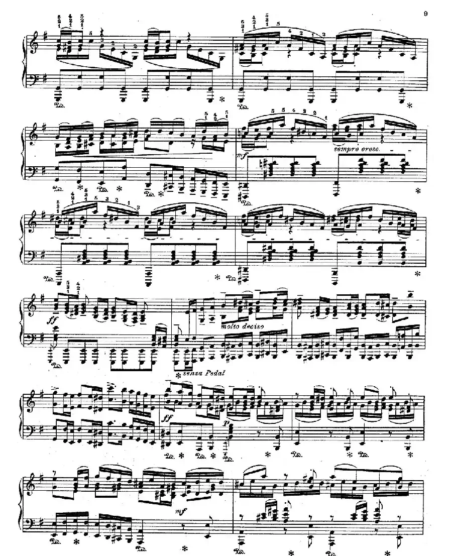 Brandenburg Concerto No.3 in G Major BWV.1048（G大调第三勃兰登堡协奏曲·钢琴独奏版）