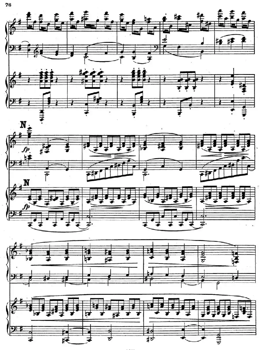 Symphony No.4 in e Minor Op.98（e小调第四交响曲·双钢琴）
