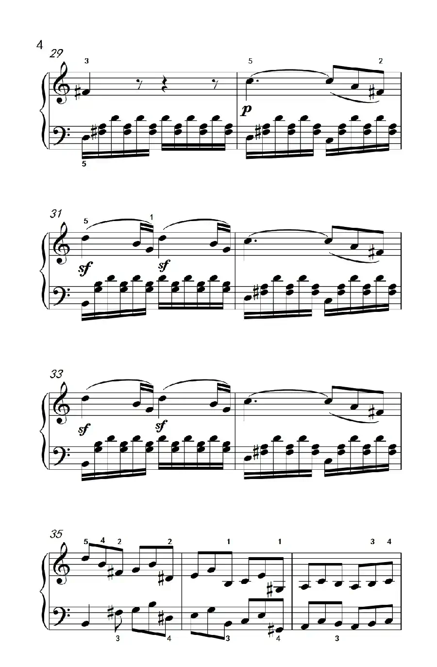 奏鸣曲 Opus 2 Nr.3 第四乐章(贝多芬奏鸣曲集 1)