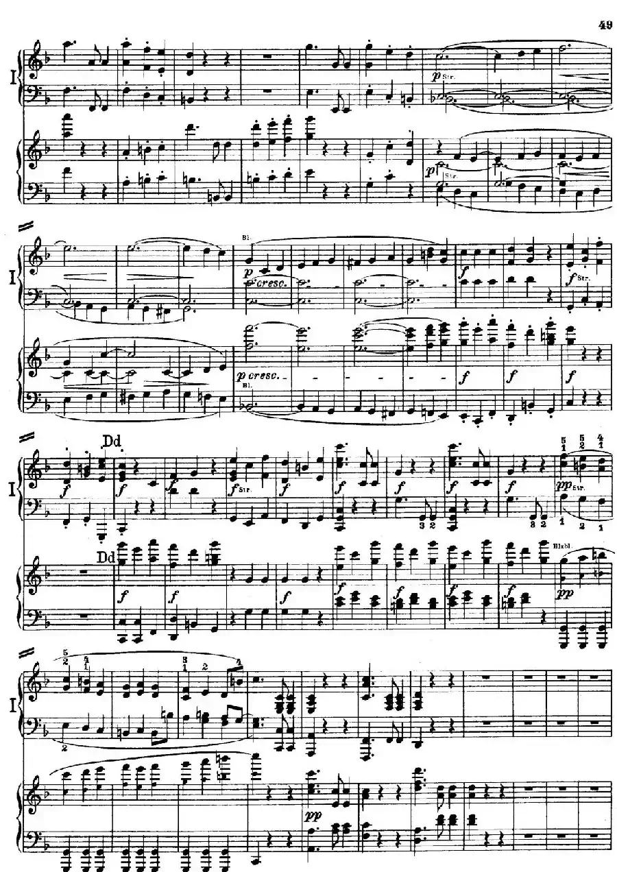 d小调第九交响曲 Op.125（双钢琴P43——52）