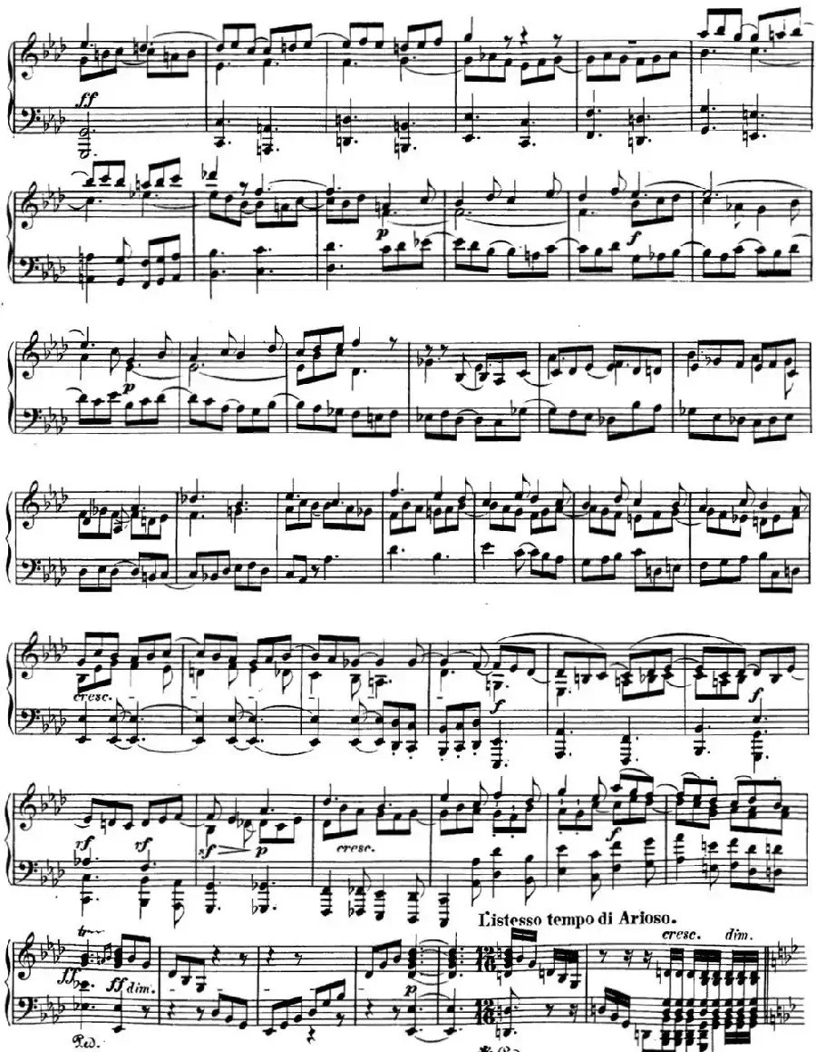 贝多芬钢琴奏鸣曲31 降A大调 Op.110 A-flat major