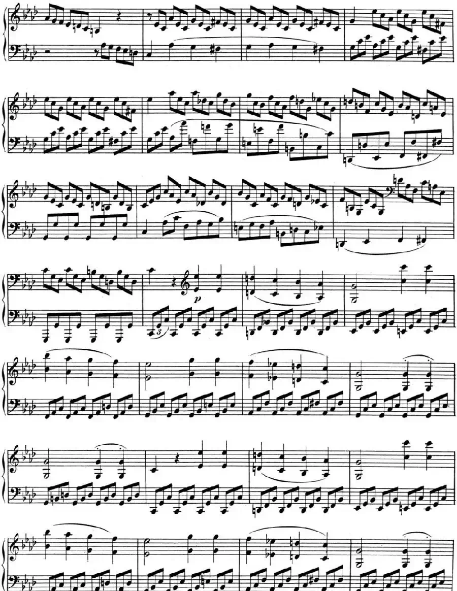 贝多芬钢琴奏鸣曲01 f小调 Op.2 No.1 F minor